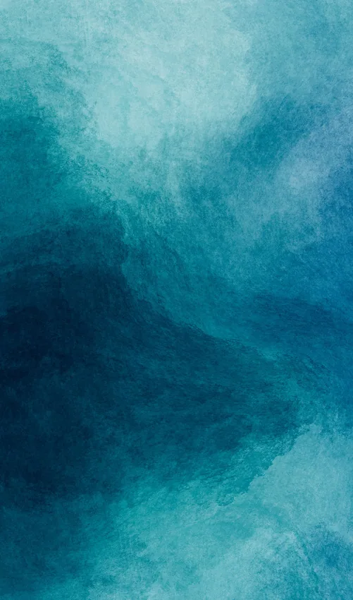 Abstract watercolor paint background by teal color blue and gree