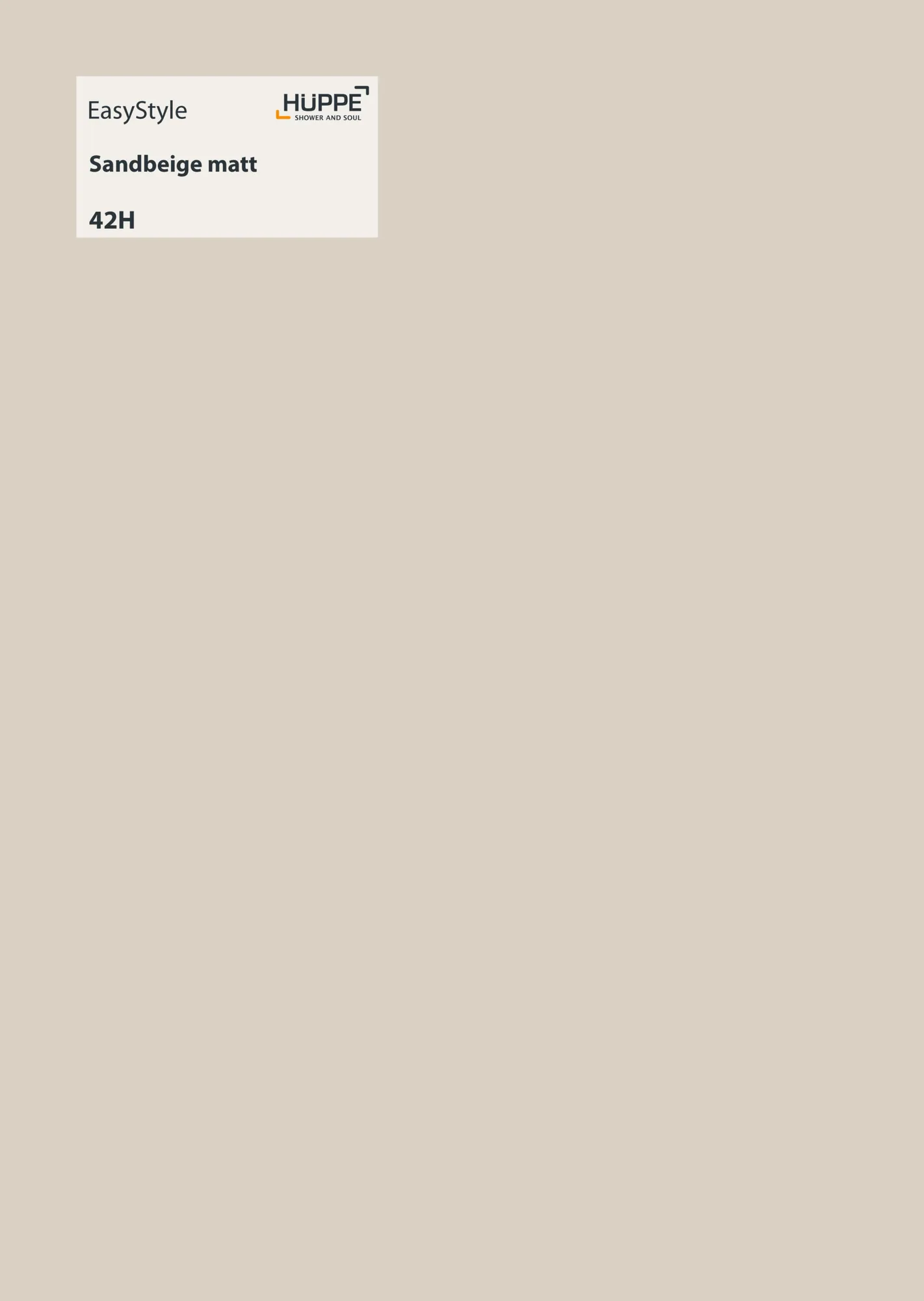 EasyStyle Dekor 42H Sandbeige matt