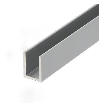 Bild U Profil 10mm SDCD38A matt eloxiert ohne Masse
